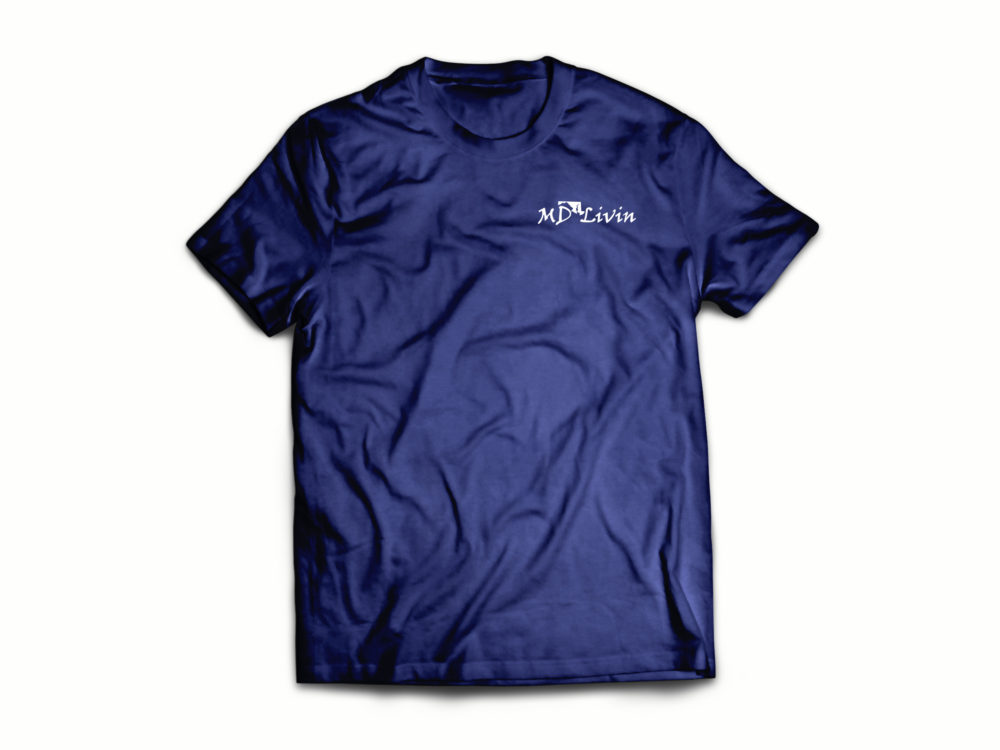 MD Rockfish Flag Tee Navy - Image 3